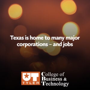 Texas is home to many major corporations - and jobs
